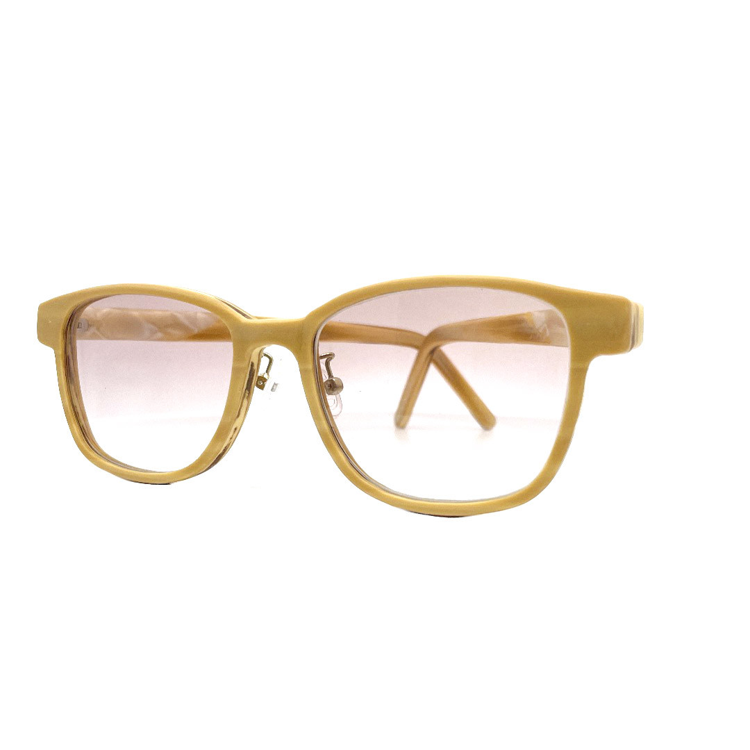 EARTH SIGNS - 竹材黃拼接白玉【限量框】