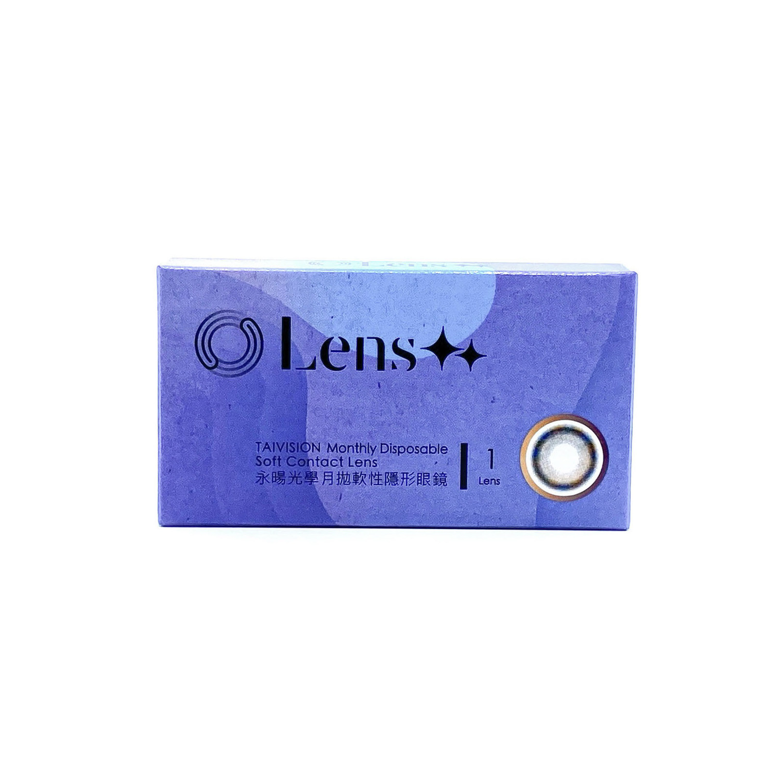 LENS++｜彩色月拋軟式(1PCS)｜星辰黑