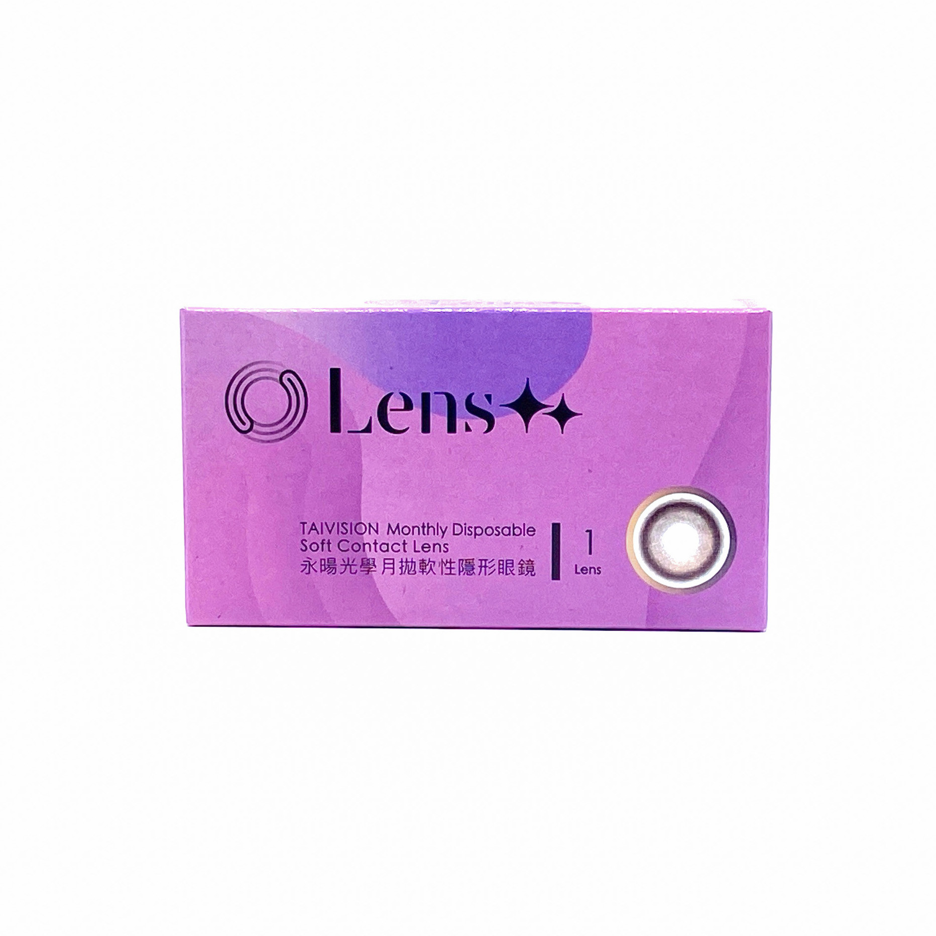LENS++｜彩色月拋軟式(1PCS)｜星辰棕