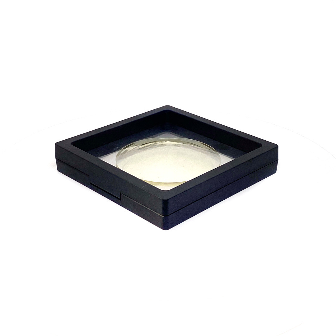 收藏紀念鏡片｜黑色懸浮收納盒