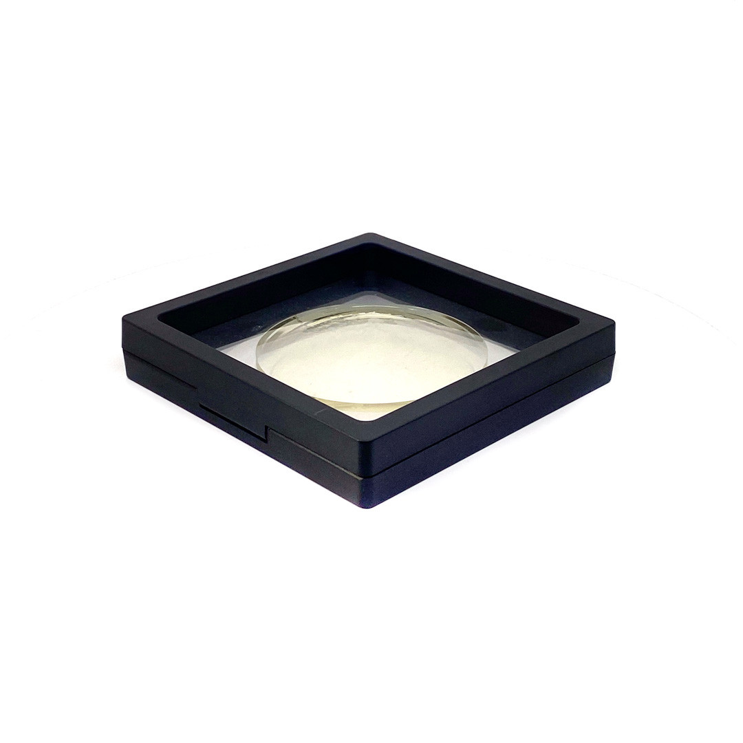 收藏紀念鏡片｜黑色懸浮收納盒